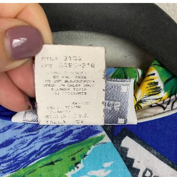 Combinations Womens Vintage Floral Hawaiian Top - Picture 6 of 8